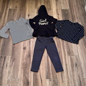 Long sleeve GAP, Oshkosh, Carter’s Tops & Jean Jeggings Size 5T